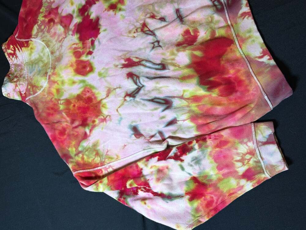Tommy Bahama Custom Ice-Dyed Tie Dye 1/4 Zip Sweatshirt Pullover - Picture 10 of 10